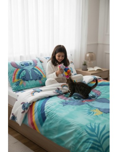 Parure housse de couette Stitch En coton - New discount.com