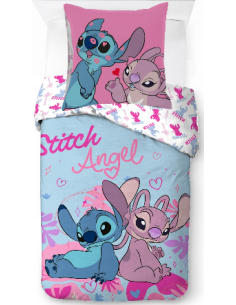 Parure housse de couette Stitch En coton - New discount.com