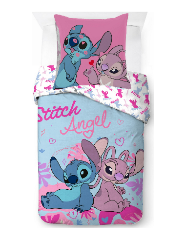 Parure housse de couette Stitch En coton - New discount.com