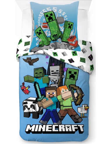 Parure de lit Minecraft - housse de couette Minecraft - New discoun...