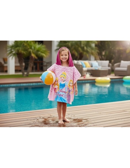 Poncho de baño con capucha Disney PRINCESS -New discount.com