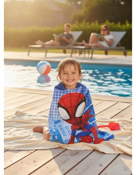 Poncho de bain Spider-Man à capuche - New discount.com
