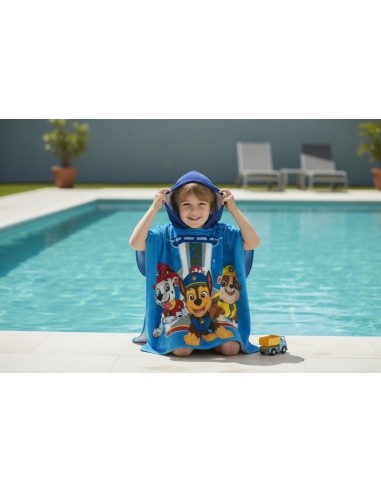 Poncho de baño con capucha de algodón Paw Patrol -New discount.com