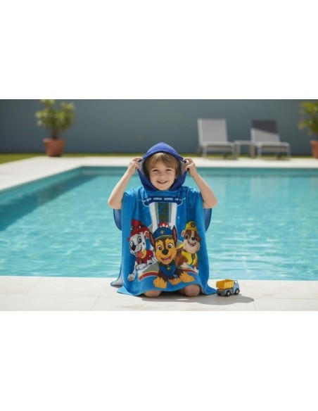 Poncho de baño con capucha de algodón Paw Patrol -New discount.com