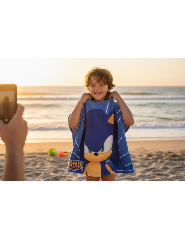 Poncho de bain Sonic à capuche - New discount.com