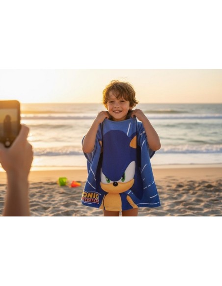 Sonic Swim Poncho con capucha -New discount.com