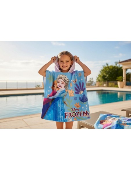 Poncho da bagno con cappuccio Frozen - New discount.com
