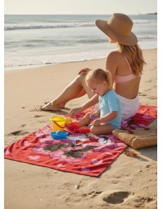 Drap de plage ou drap de bain Minnie Disney en coton - New discount... 2