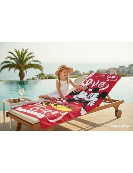 Asciugamano o telo Mare Minnie e Mickey Love - New discount.com