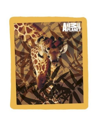 Plaid Polaire Animal planet Giraffe - 130 x 160 cm - New discount.com