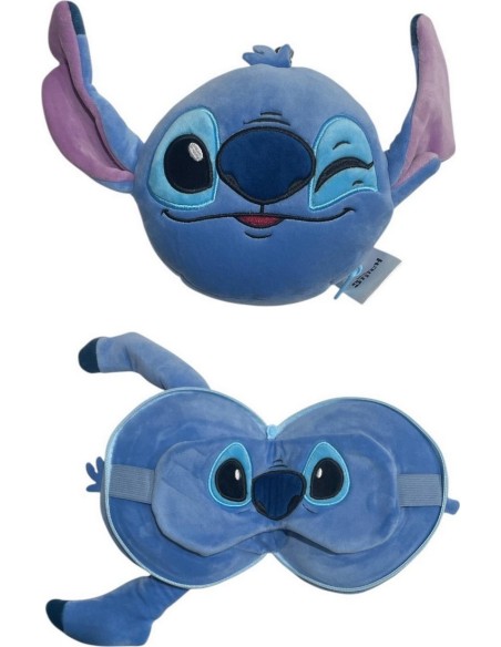 Cuscino da viaggio e maschera per dormire Relaxeazzz Stitch Plush -...