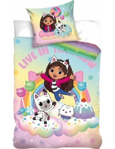 Juego de funda de colcha Gabby's dollhouse -New discount.com