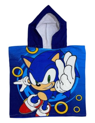 Poncho de bain Sonic à capuche - New discount.com