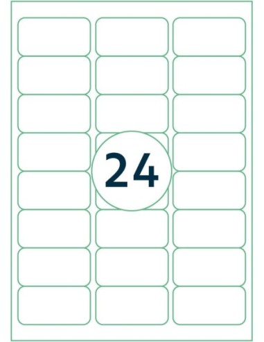 Pack de 10 tableros A4 de 12 etiquetas. -New discount.com