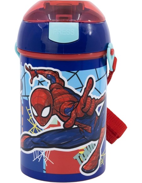 Spider-Man Automatikflasche Marvel 450 ML, SYSTEM Anti-Tropf-System...