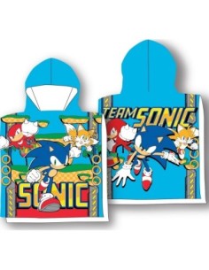 Poncho de bain à capuche Sonic - New discount.com 2