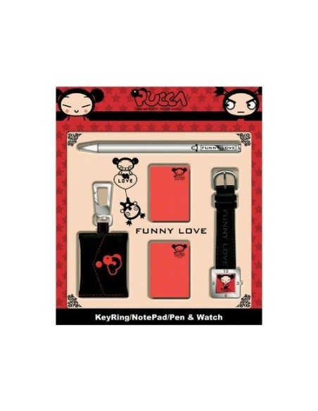 Cassa quadrata in metallo con orologio Pucca - New discount.com