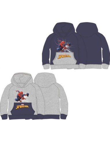 Felpa con cappuccio Spiderman con 2 tasche - New discount.com