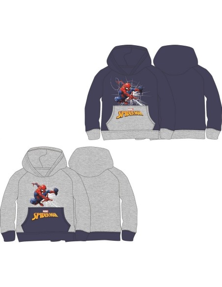 Felpa con cappuccio Spiderman con 2 tasche - New discount.com