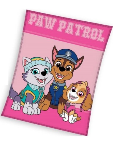 Plaid Polaire Pat Patrouille - Paw Patrol en rose - New discount.com