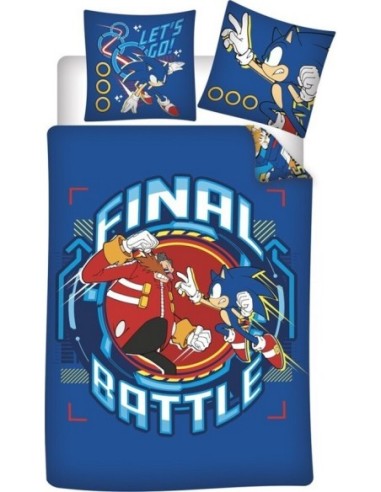 Parure de lit Sonic - housse de couette Sonic en coton - New discou...
