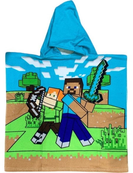 Minecraft Swim Poncho con capucha -New discount.com