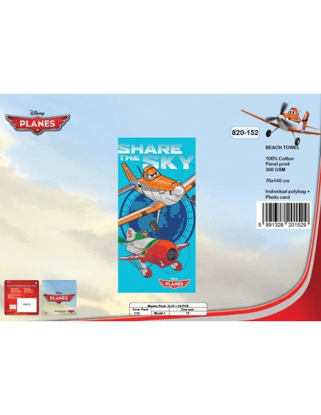 Drap de plage Planes Disney - 820-152 - New discount.com