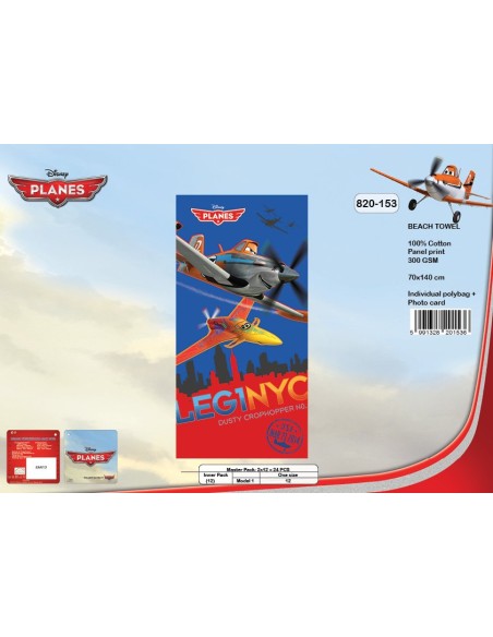 Sábana de playa Disney Planes - 820-153 -New discount.com