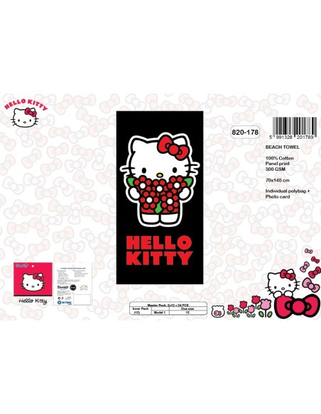 Hello Kitty Strandtuch aus Baumwolle - 820-178 - New discount.com