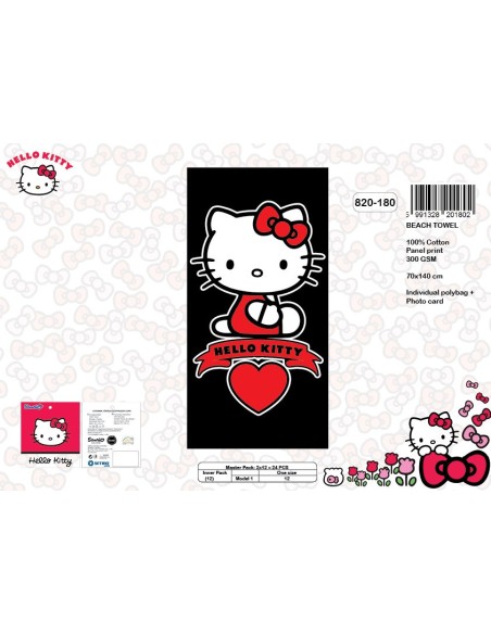 Toalla de playa de algodón Hello Kitty 820-180 -New discount.com