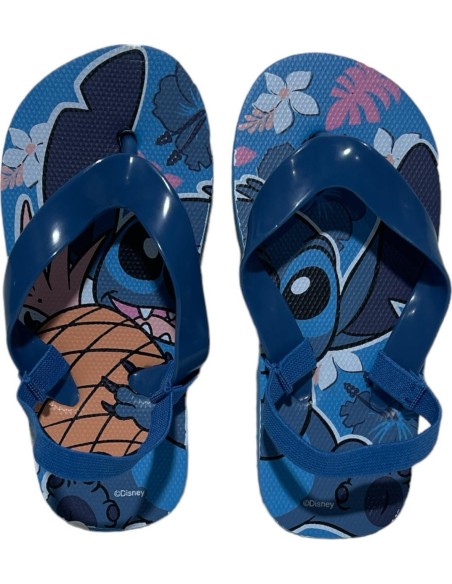 Tongs Stitch Disney avec bride élastiquée - New discount.com