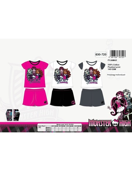 Pyjama court Monster High 830-720 - New discount.com