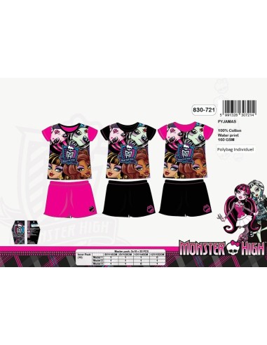 Pyjama court Monster High 830-721 - New discount.com
