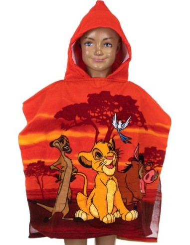 Poncho de bain Le Roi Lion Disney à capuche - New discount.com