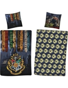 Harry Potter Bettwäscheset - 1 Bettbezug 140x200 + 1 Kissenbezug 63... 2