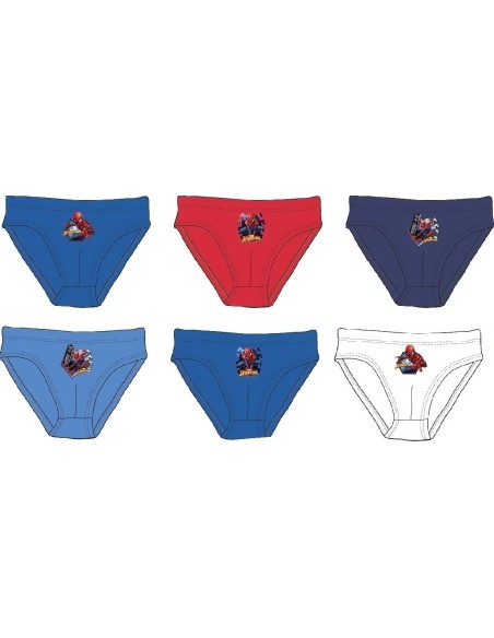 Caja de 3 Spiderman Slips -New discount.com