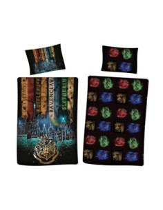 Juego de edredón Harry Potter - 1 funda de edredón 140x200 + 1 funda de almohada 63x63cm 2