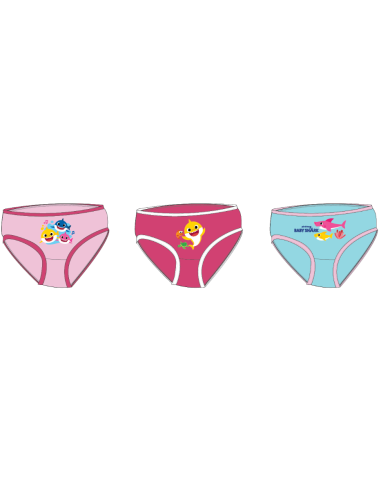 Scatola di 3 mutandine Baby shark - New discount.com