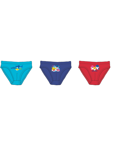Caja de 3 bragas Baby shark -New discount.com