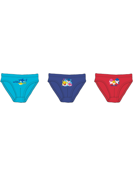 Caja de 3 bragas Baby shark -New discount.com