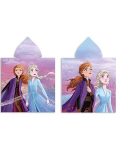 Poncho de bain La Reine des Neiges à capuche 2
