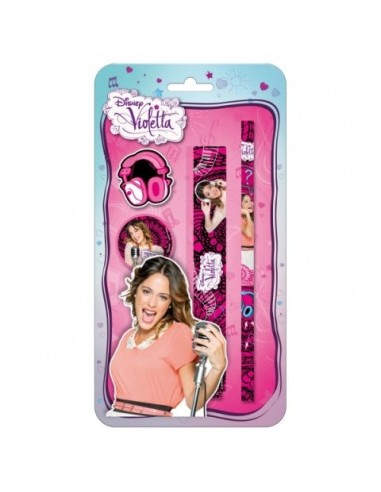 VIOLETTA SET PAPETERIE 4 PIECES- FOURNITURES SCOLAIRES - New discou...