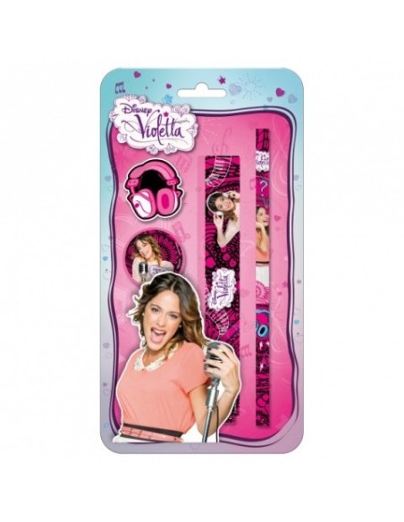VIOLETTA SET PAPETERIE 4 PIECES- FOURNITURES SCOLAIRES - New discou...