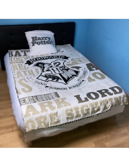 Harry Potter Bettwäscheset - 1 Dekbedovertrek 140x200 + 1 Kissenbez...