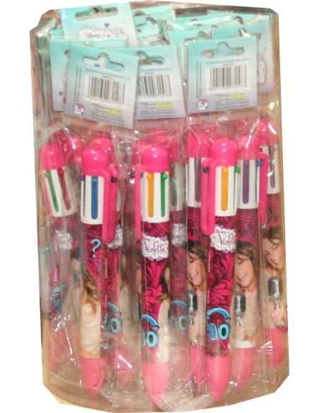 VIOLETTA DISNEY PEN BALL POINT 6 COLORS SCRIPTURE, New discount.com...
