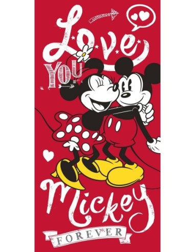 Drap de plage ou drap de bain Mickey et Minnie - New discount.com