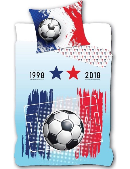 France Foot Bettbezug - 1 Bettbezug en Baumwolle - New discount.com