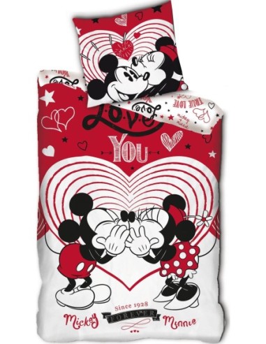 Mickey und Minnie love in rot  Set - New discount.com