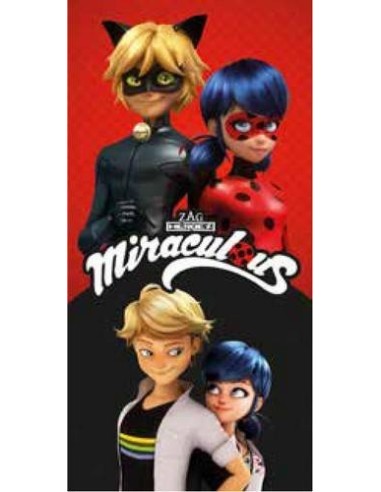 Drap de plage ou Serviette de Miraculous en coton - New discount.com