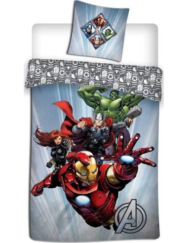 Parure Housse de Couette Avengers + Taies d Oreiller Avengers - New...